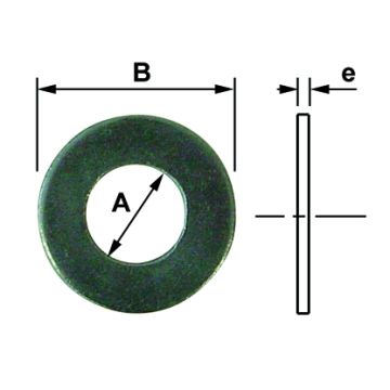 ANNEAU DIA. 16 ZINGUÉ NFE 25513 (100)