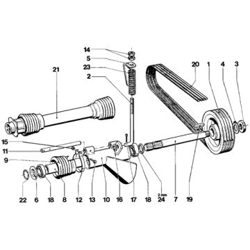 V-snaar SPA 2482 - PZ CM 135 - set van 4 snaren