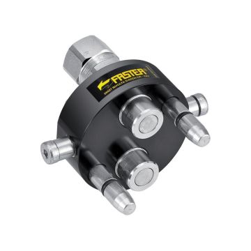 Multifaster koppeling 2 Poorten 3/8'' x 1/2'' BSP inwending mobiel deel 2P206