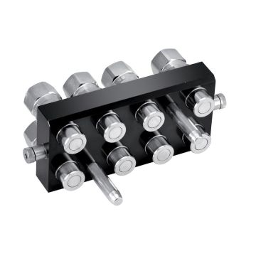 Multifaster koppeling 8 Poorten 1/2'' x 1/2'' BSP inwending mobiel deel 2P808