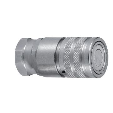 Snelkoppeling Vrouw 3/8'' Vlakafdichtend inwending 1/2'' BSP