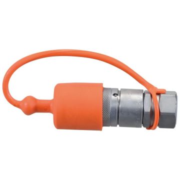 Capuchon anti-poussière 3/8'' Orange pour partie femelle à joint plat TMF38