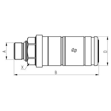 Snel koppeling vrouw 1/2\" - 3CFPV
