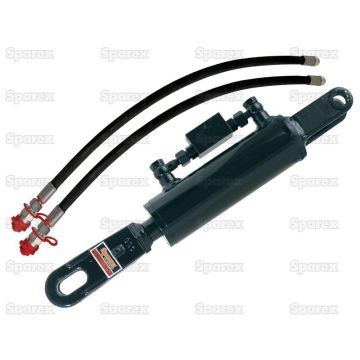 Hydraulische Nivellierbox mit Schläuchen, Min. Länge: 720mm, Zylinder Innen-Ø: 105mm.
