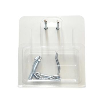 Pijp Borgclip, Pen Ø8mm x 38mm (2stuks Agripak)