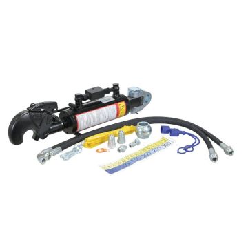 Hydraulisch Topstang (Cat.28mm/3) Scharnier en Q.R CBM Haak, Cylinder binnen Ø: 90mm, Min. Lengte: 650mm.