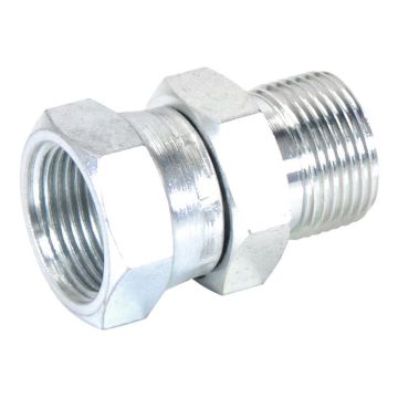 Hydraulisch verloopstuk 3/4'' BSP Man x 3/4'' BSP Wartelmoer, vrouwelijk