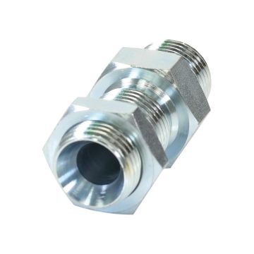 Hydraulisch verloopstuk 1/2'' BSP Man x 1/2'' BSP Mannelijk Schot met Zelfborgend
