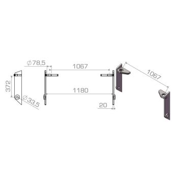 Aanlasdelen JCB / John Deere / Matbro / pin-cone