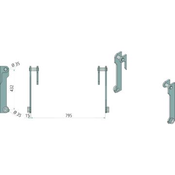 Aanlasdelen Terex, Schaeff, TL60, TL70, SKL 823 - 823, SKS 631