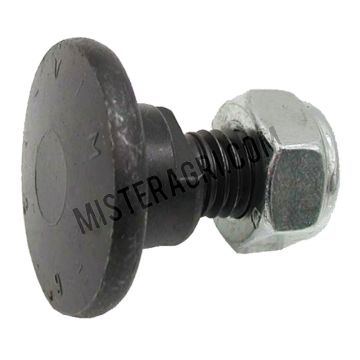 Mesbout - compleet met borgmoer, voor 3 mm mesjes / Ø: 16,25 mm