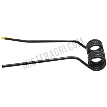 Cirkelhooiertand PZ-111 - rechts, gebogen (crème, geel gemarkeerd)