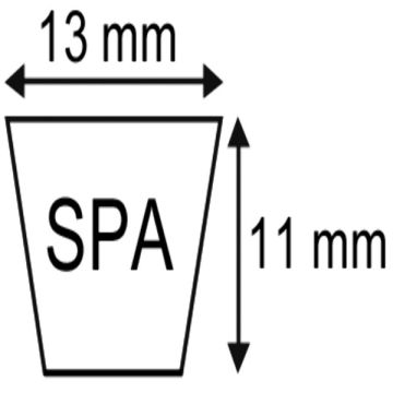 V-snaar spa 2882 - PZ CM 165/166/167