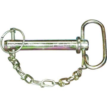 Goupille de barre supérieure cat. 3 - 32x187 - avec chaîne + poignée
