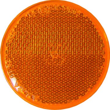 REFLECTOR ROND ORANJE D.60 ZELFKLEVEND LOS
