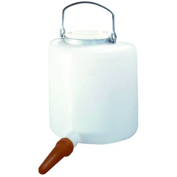 ZUIGFL. KALB 6L HALBRUNDER GRIFF+DECKEL