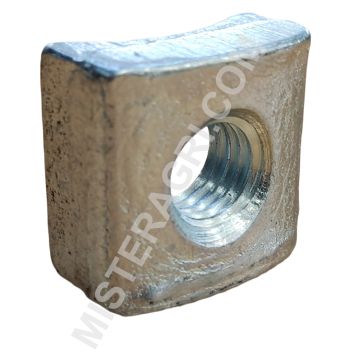 Holle moer 25x25x10mm - Stoll