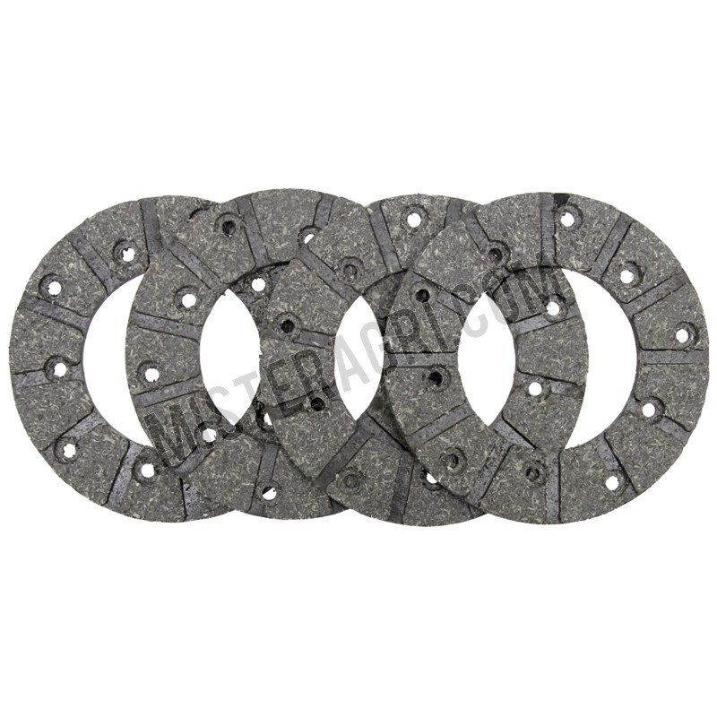 Remvoering - voor voetrem, Ø: 127 mm, 4 stuks, met klinknagels