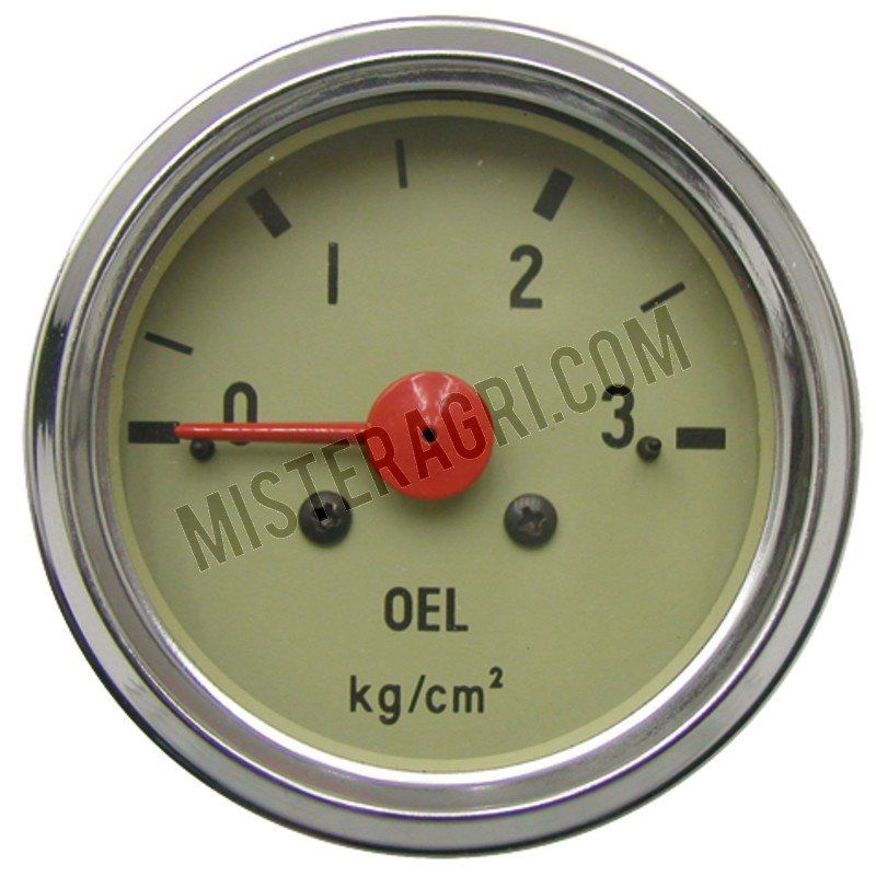 Oliedrukmanometer - mechanisch, inbouwmaat: 60 mm, 0 - 3 bar