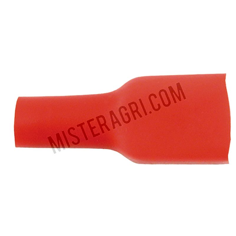 Vlakstekkerhulzen - 6,3 mm, rood, voor kabel 0,5-1,0 mm²