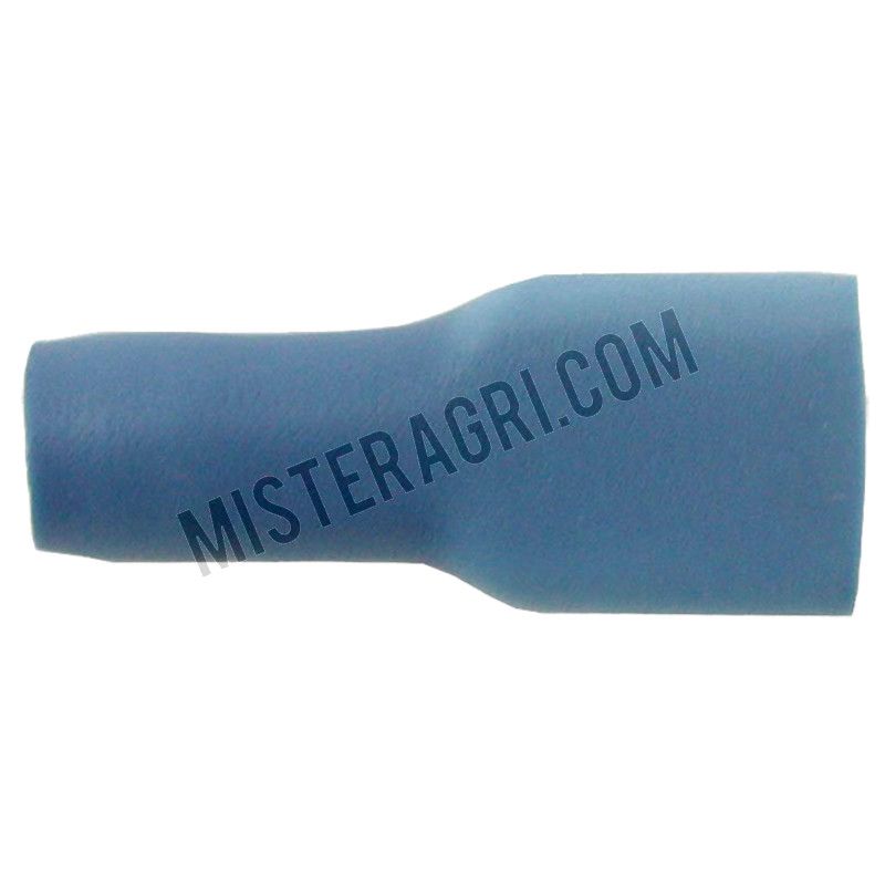 Vlakstekkerhulzen - 6,3 mm, blauw, voor kabels van 1,5 - 2,5 mm²